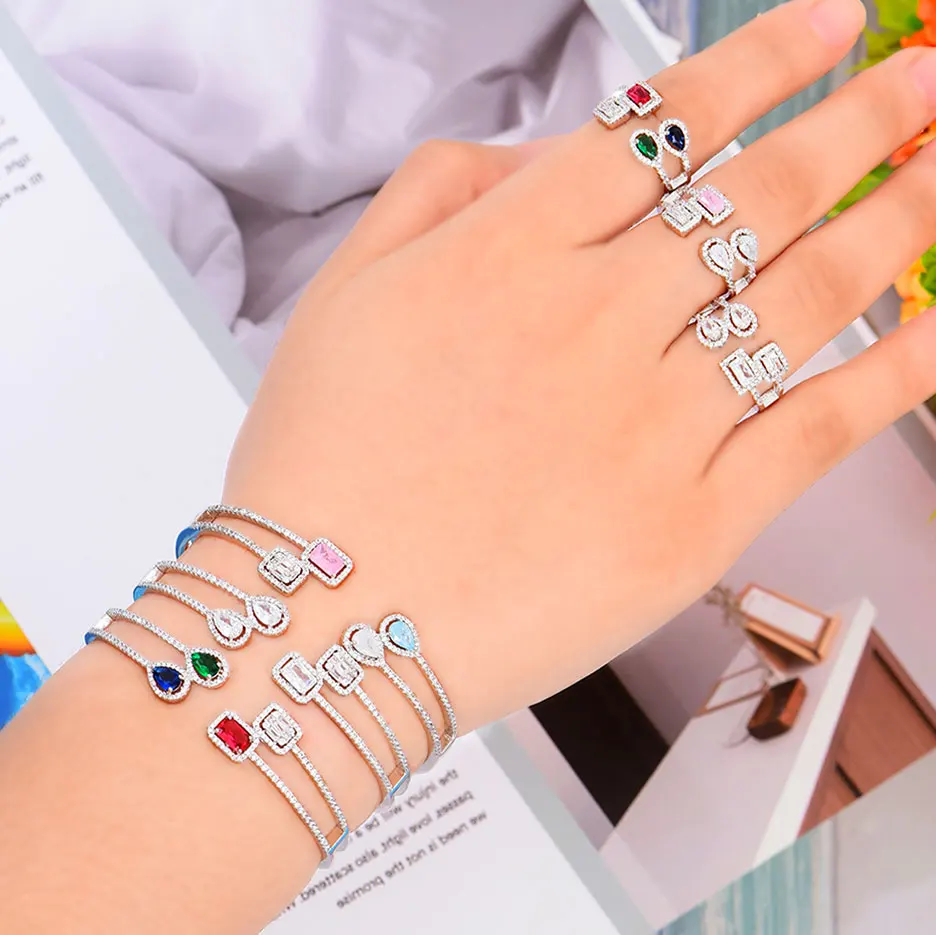 Модное корейское кольцо GODKI с драгоценными камнями в Корейском стиле модные