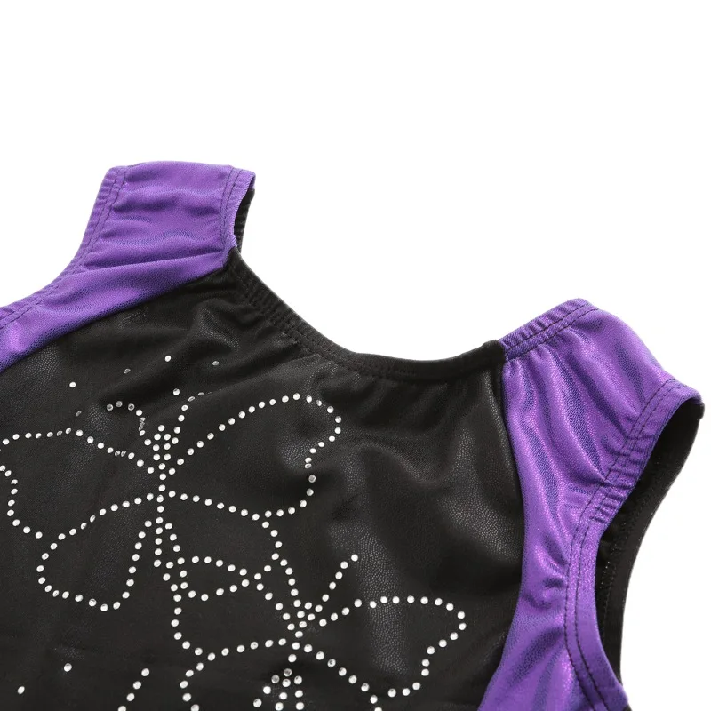 Платье высокого качества для девочек гимнастический костюм Танцы платье без