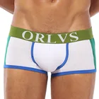 Мужские трусы ORLVS, из тонкого бархата, большого размера, с мешочком, с защитой от кожи, эластичные, восстанавливающие силы, без бокового шва, Короткие