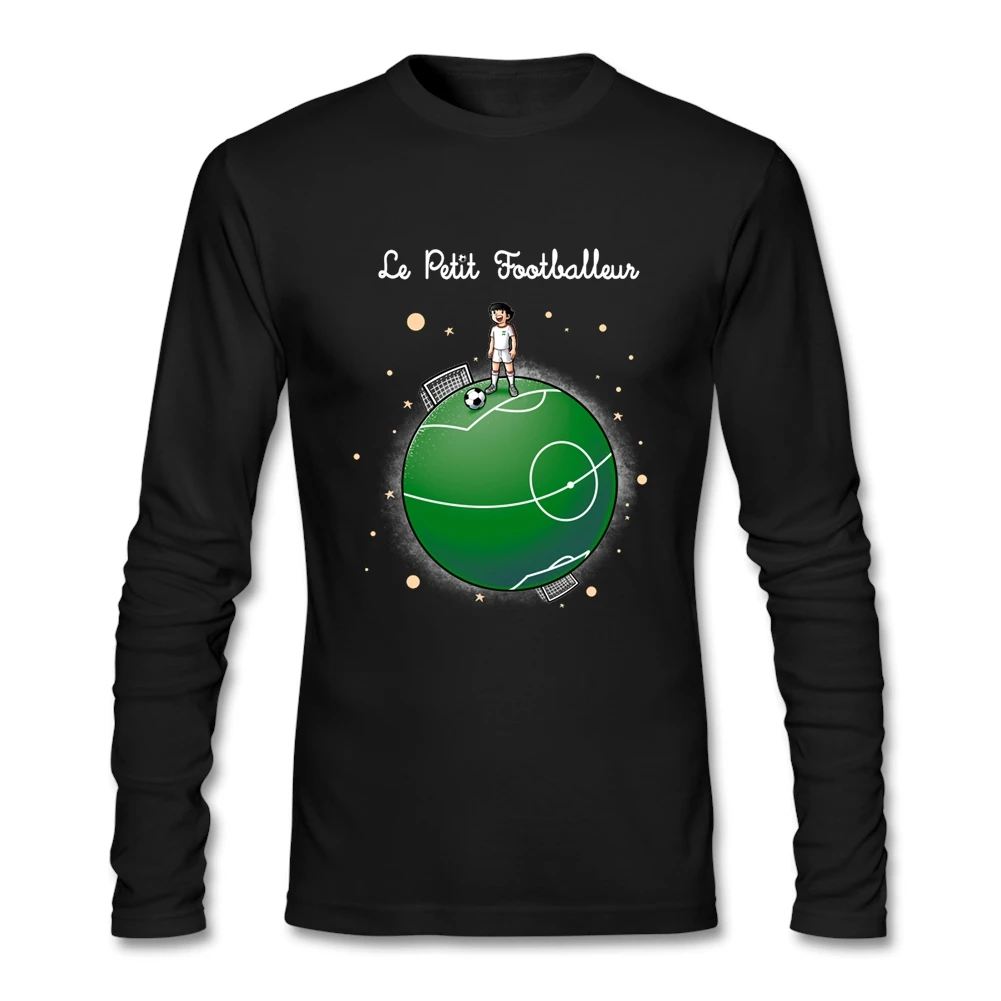 Забавные Стиль капитан Tsubasa Футболка мужская рубашка с длинными рукавами и