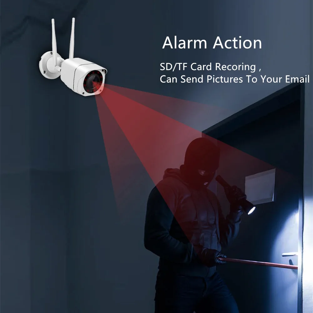 Цилиндрическая IP камера цилиндрической безопасности 1080P 960P Wi Fi|Камеры