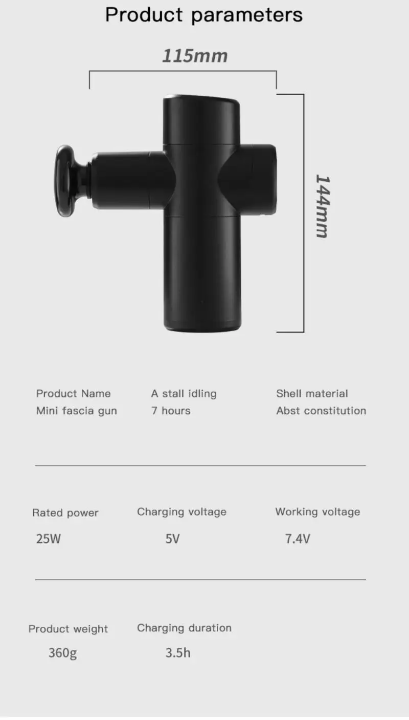 

New Massage Gun Muscle Massager Body Relaxation Pain Relief Fascia Gun Sport Therapy Slimming Shaping Massager Hot