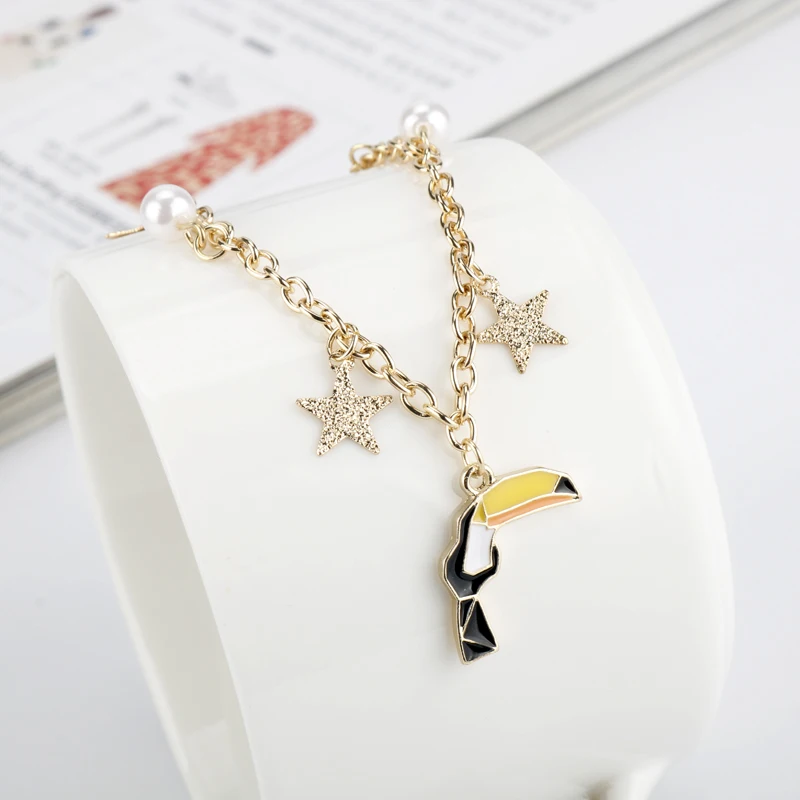 Оригинальные украшения ручной работы в виде животных Мори браслет с жемчугом и