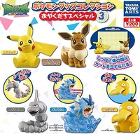 takara tomy pokemon action figure desktop gacha toy p3gyarados psyduck eevee pikachu spot model decoration