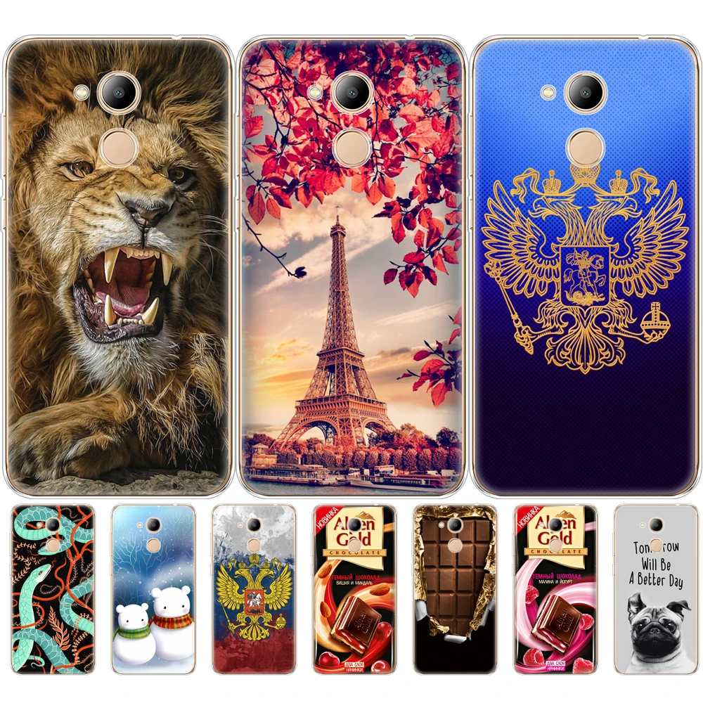 Силиконовый чехол для Huawei Honor 6C Pro 5 2 дюйма бампер мягкая задняя крышка телефона из