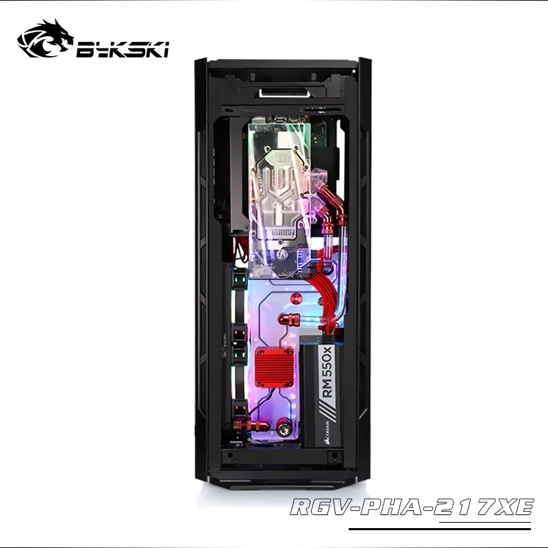 Bykski резервуар для воды для Phanteks 217XE чехол для компьютера, прозрачный водный диск, водяное охлаждение резервуар, RGV-PHA-217