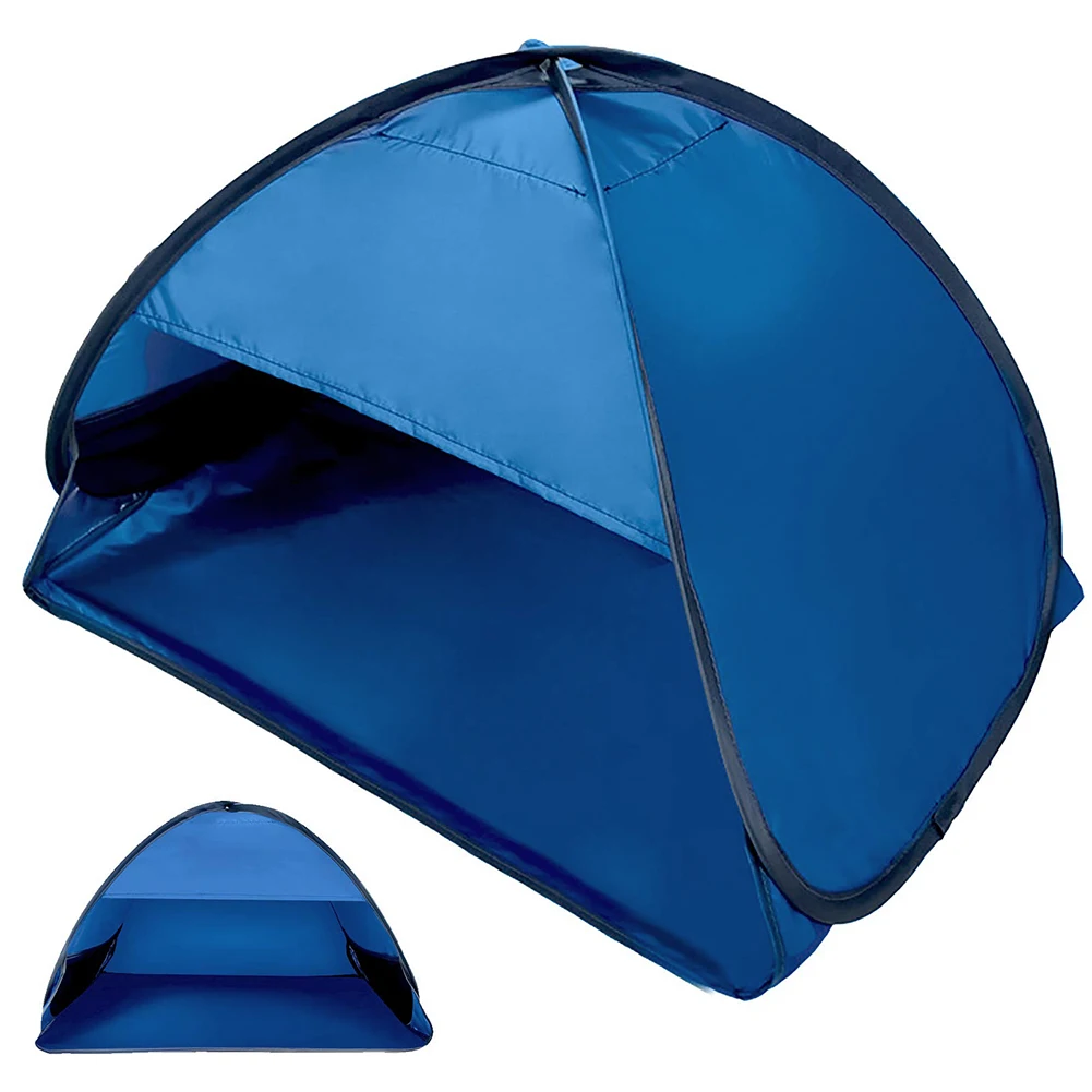 

Sun Shelter Mini Beach Tent Portable Pop Up Beach Sun Tent with Storage bag for Sun Protection Camping Fishing Picnic Blue