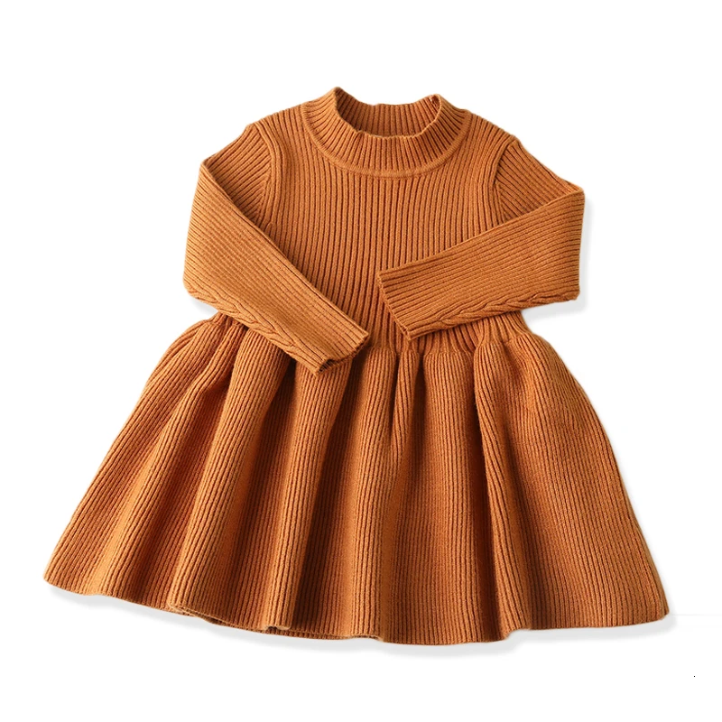 309386 brown Платье для девочек г. Зимние плотные теплые платья с надписями и капюшоном с длинными рукавами для больших девочек, детская одежда - Цвет: 309386 brown