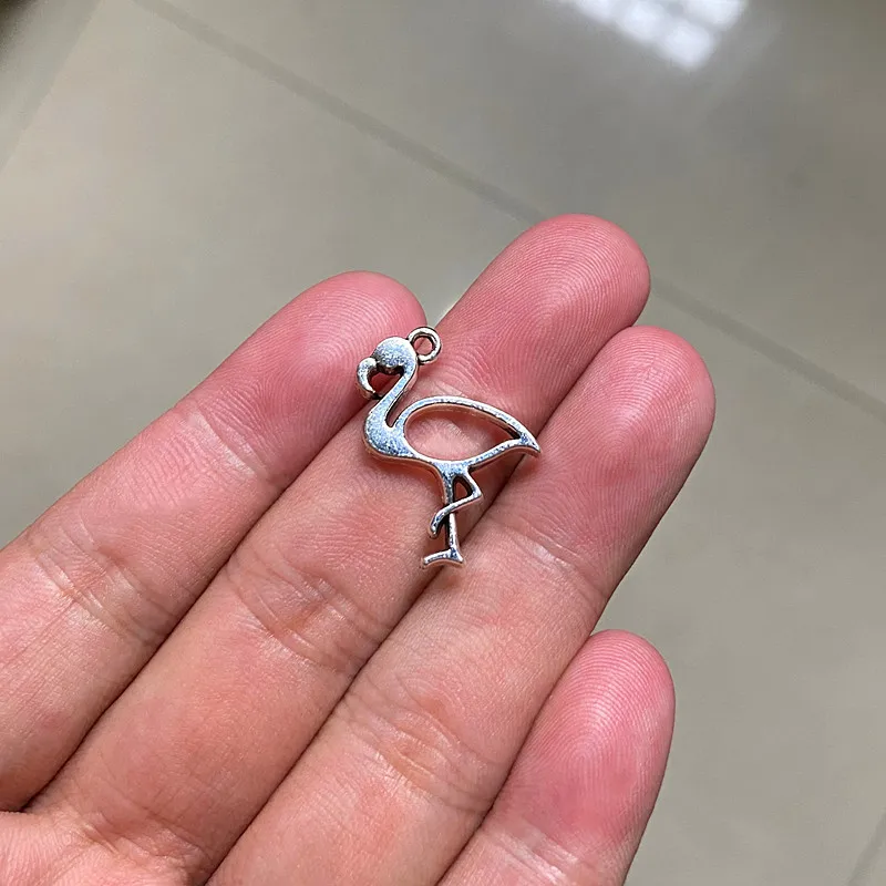 

30 шт., подвеска «Фламинго» для браслета и ожерелья