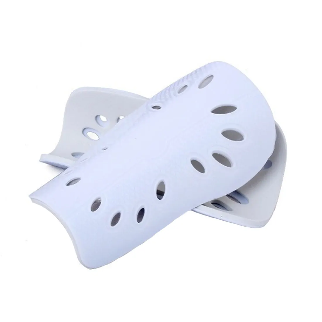 white 1 пара футбольной игры Футбольные Щитки Для Ног Щитки на голени для футбола взрослые наколенники футбольные виды спорта - Цвет: white