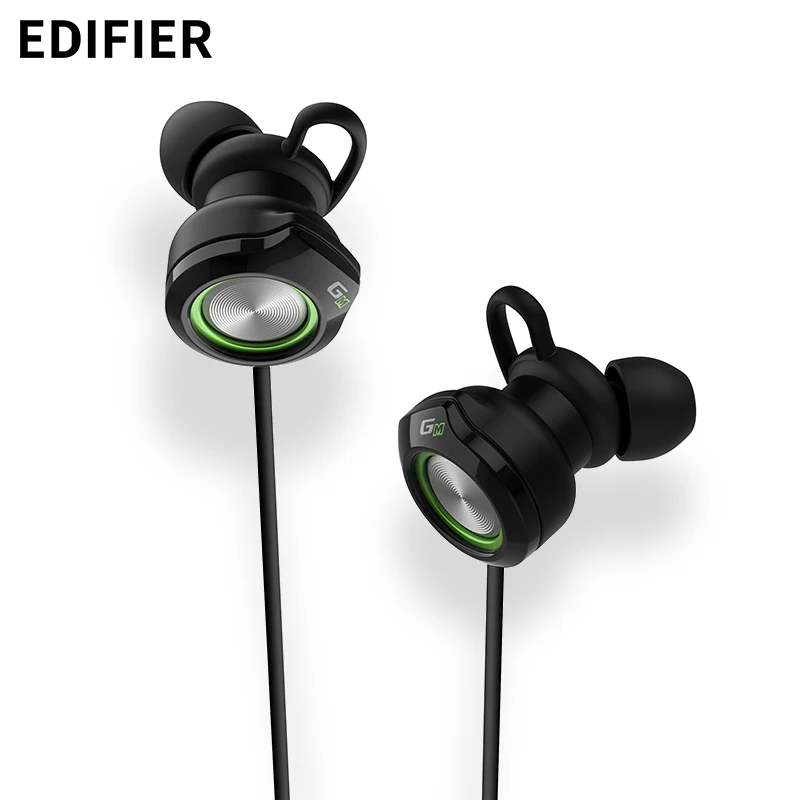 EDIFIER GM3SE музыкальные стерео Проводная гарнитура двумя микрофонами двойной подвижной катушки наушники Точная акустическая позиционирования в форме дуги