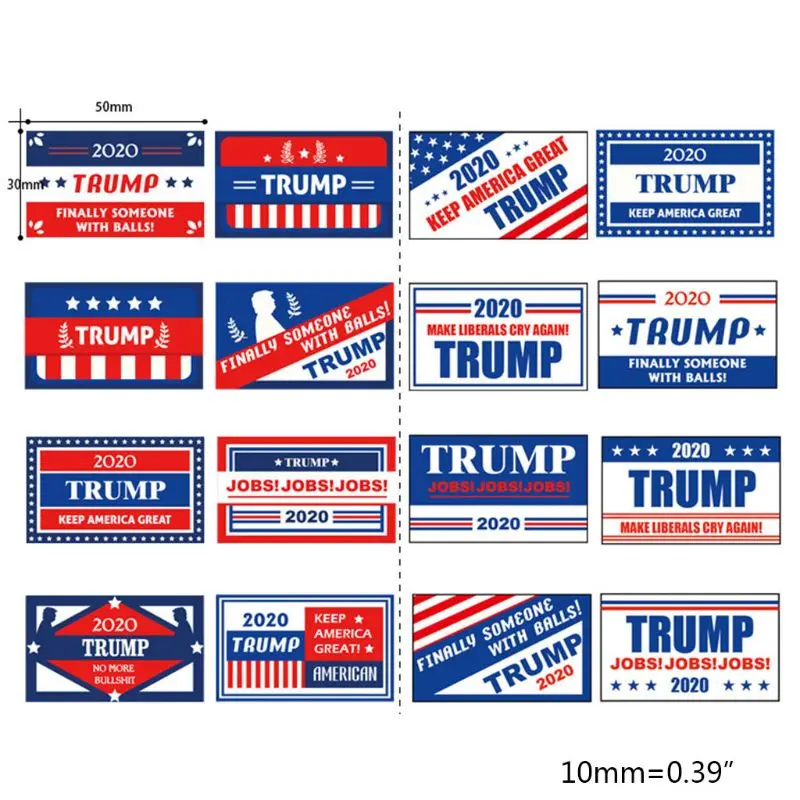 

OOTDTY 500 Pieces 2020 Stickers Patriotic Election Stickers Waterproof 2020 Decals for Election Day Parade Celebrations