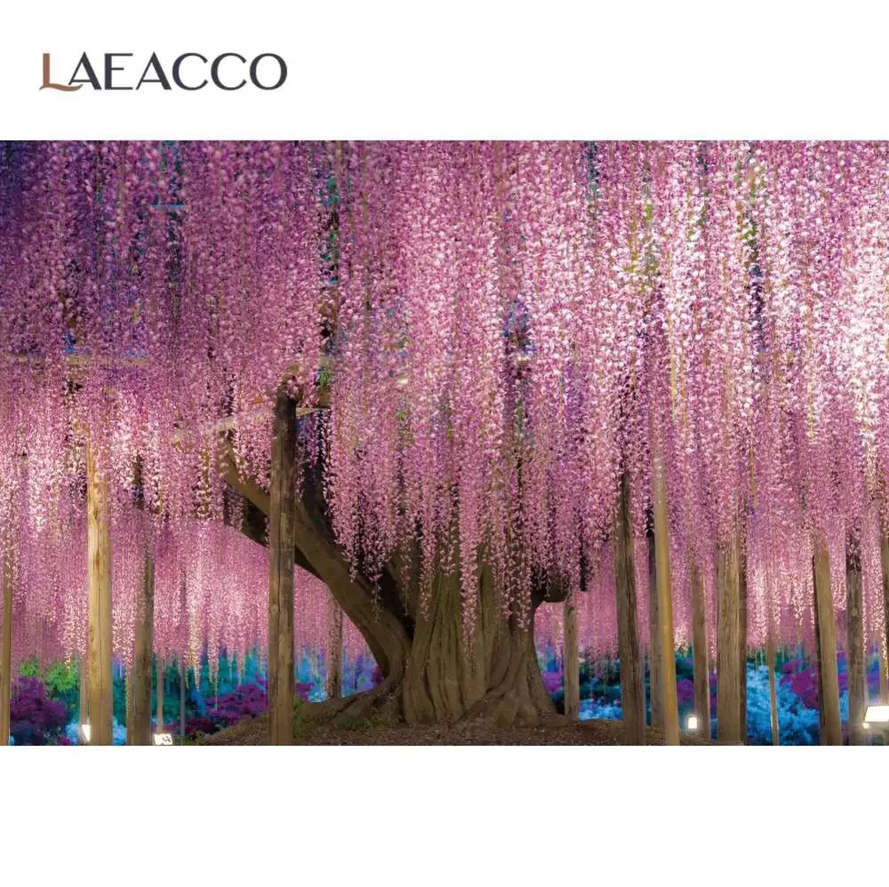 

Spring Backgrounds For Photography Blossom Flowers Tassel Old Tree Park Party Baby Child Scenic Photo Backdrop For Photo Studio