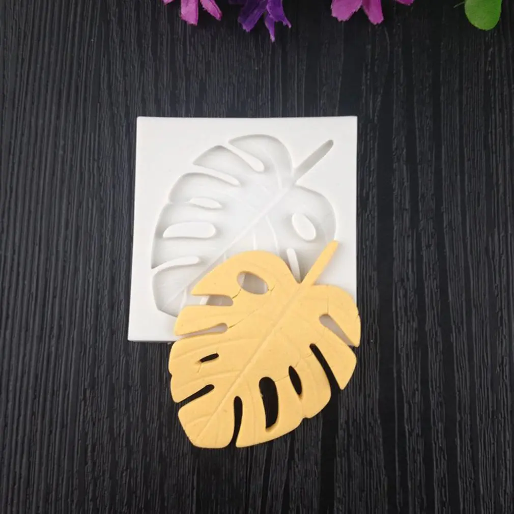 Силиконовая форма Monstera лист формы для выпечки помадка украшения торта