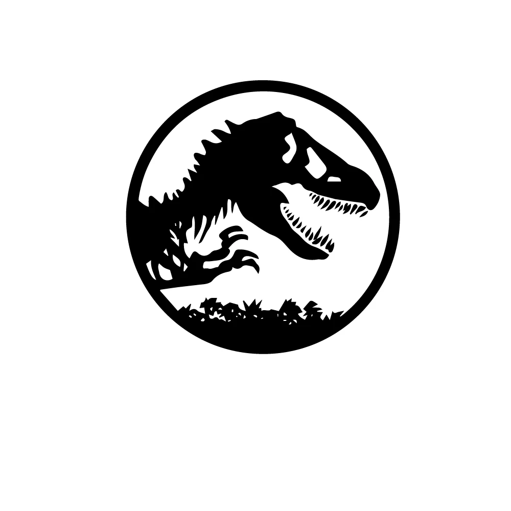 

12*12 см мультфильм Парк Юрского периода наклейка модная наклейка украшение окна индивидуальные виниловые наклейки KK