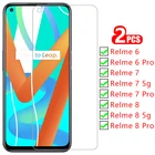 Чехол для realme 6 7 8 pro, защитная пленка для экрана, закаленное стекло для realmi realme6 realme7 realme8 5g, защитный чехол для телефона