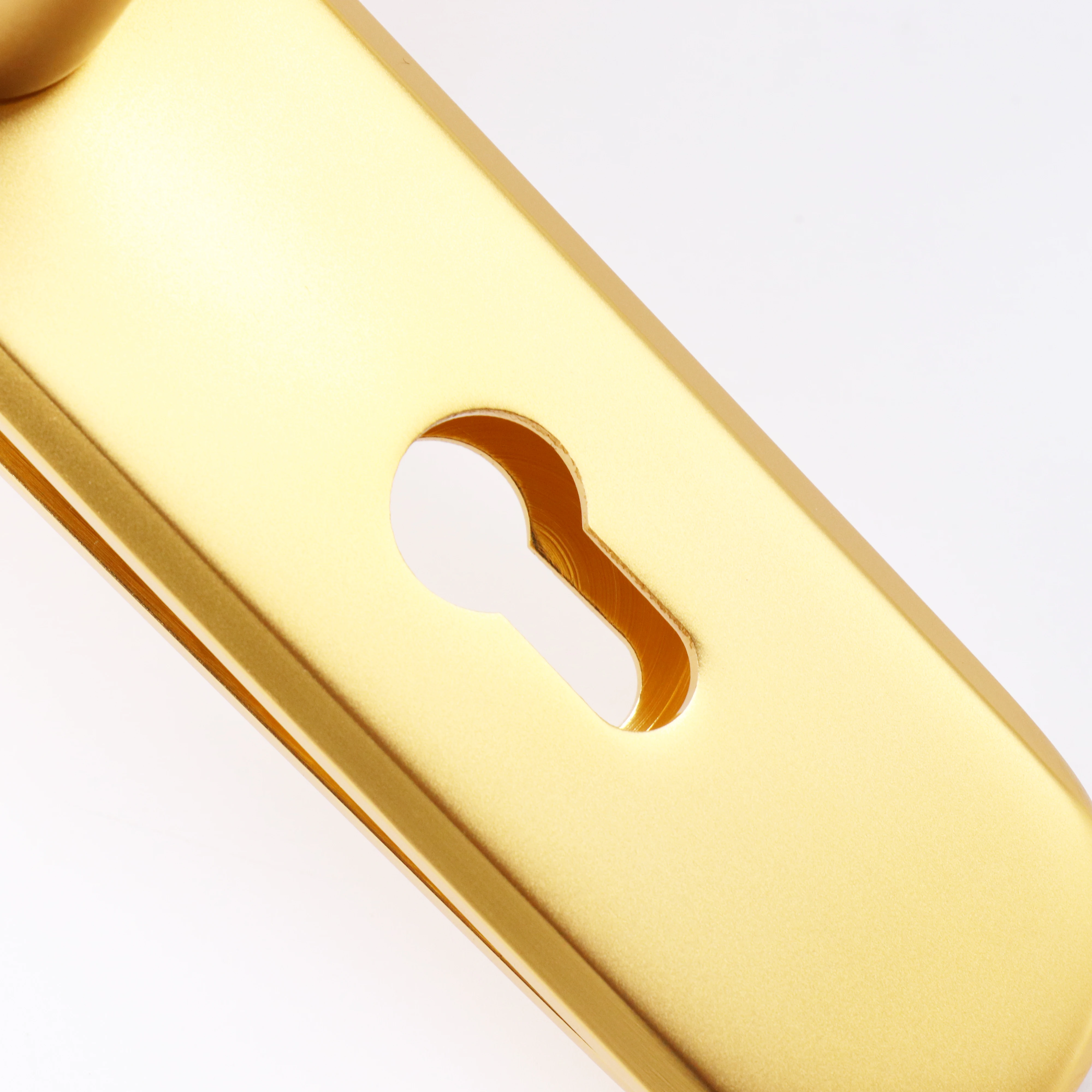 Прочный алюминиевый замок золотого цвета ручка дверного замка цилиндр передняя