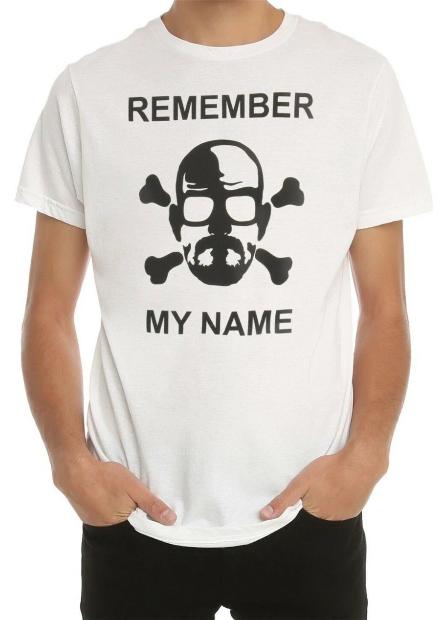 Футболка с надписью Breaking Bad REMEMBER MY NAME HEISENBERG SKETCH новая Лицензированная футболка