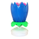 Обновленная многоцветная вращающаяся лотосовая Свеча для торта, электронная музыкальная свеча на день рождения, свадьбу, новая популярная свеча с двойным лотосом