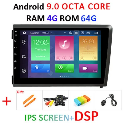 " DSP ips Android 9,0, 4 ГБ, 64 ГБ, Автомобильный плеер gps для Volvo S60 V70 XC70 2000 2001 2002 2003 2004 навигации радио без DVD плеер - Цвет: 9.0 4G 64G IPS DSP