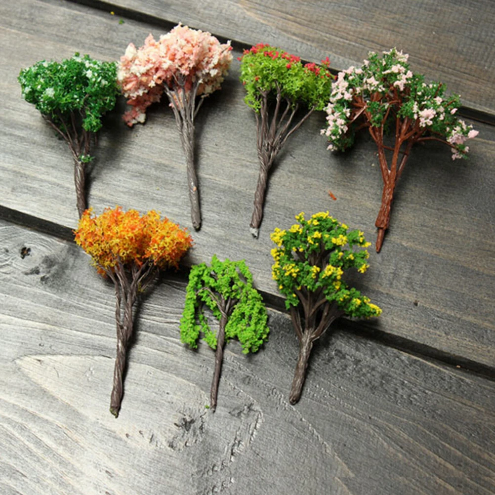 

Деревья для миниатюрного сказочного сада, украшение, кукольный домик, фигурка горшка для растений, поделки своими руками