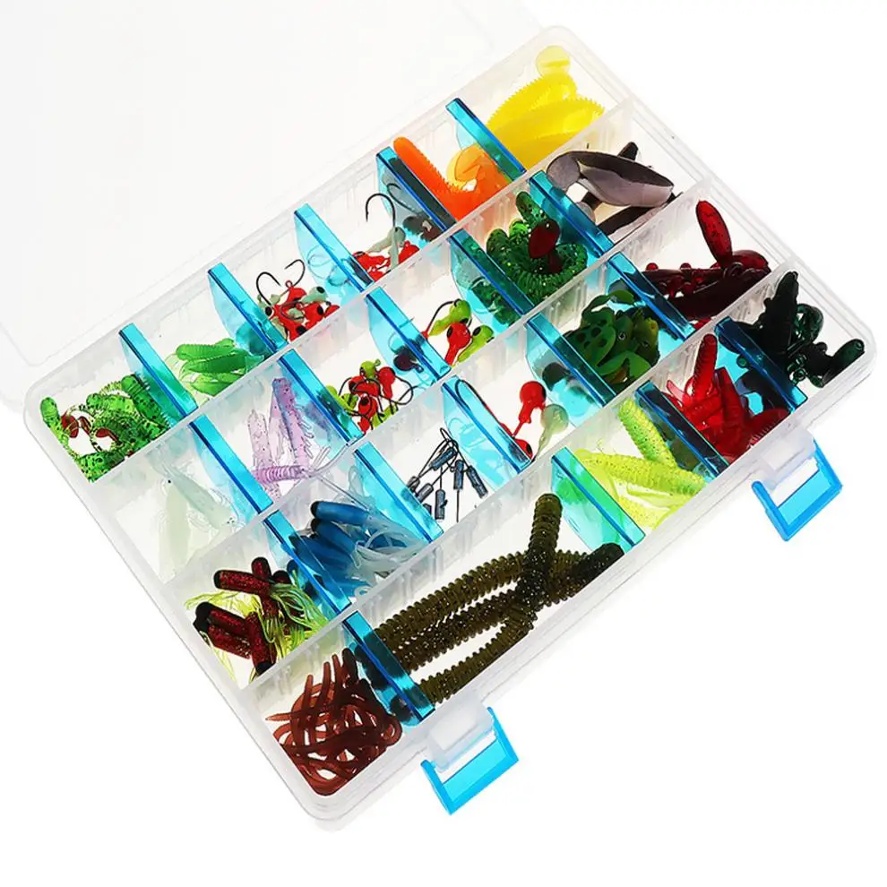 Набор рыболовных крючков со свинцовой головкой 146 шт./кор. набор мягких приманок