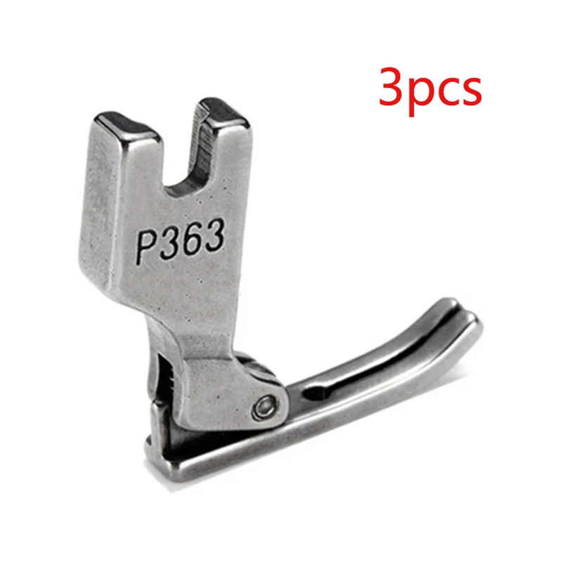 3PC Industrial Sewing Machine Presser Foot Flatcar Presser Zipper Foot Toothpick Thin Steel Presser Foot P363