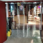 Пластиковая занавеска из ПВХ, прозрачная, ветрозащитная, раздвижная, для изоляции дверных занавесок с аксессуарами, размер на заказ