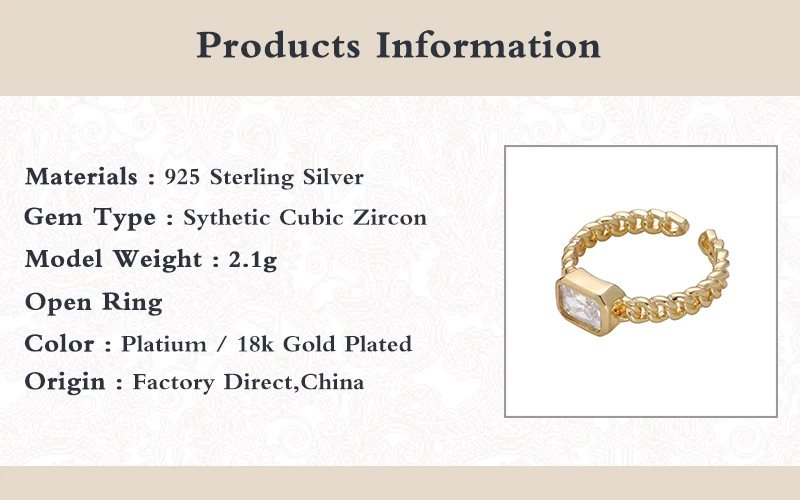 

VINY Geometric Open Fingers Ring 925 Sterling Silver Anillos Gold/Silver Rings For Women Opal Setting 2021 Trend Bague Bijoux