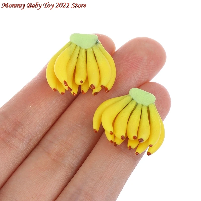 

Mini Food Fruit Banana For 1:12 Doll Houses Miniature Bunch of Banana Kitchen Food Fruit Accessories Decor Dollhouse Miniature