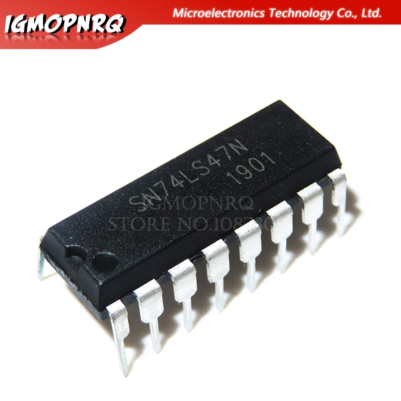 10 шт. SN74LS47N SN74LS47 74LS47N 74LS47 DIP новый оригинальный | Электронные компоненты и