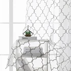 CDIY прозрачные Занавески, белая занавеска с вышивкой для кухни, гостиной, спальни, современные тюлевые занавески для окон