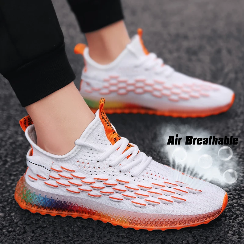 Мужские кроссовки Flyknit кроссовки мужские повседневные кроссовки мужские кроссовки прогулочная Уличная обувь для мужчин обувь Tenis Masculino Adulto