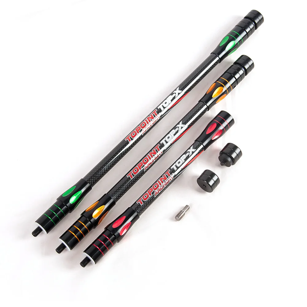 Topoint Archery PR634 боковая планка 10/12/15 дюйма двухцветный блочный лук 3K стабилизатор из