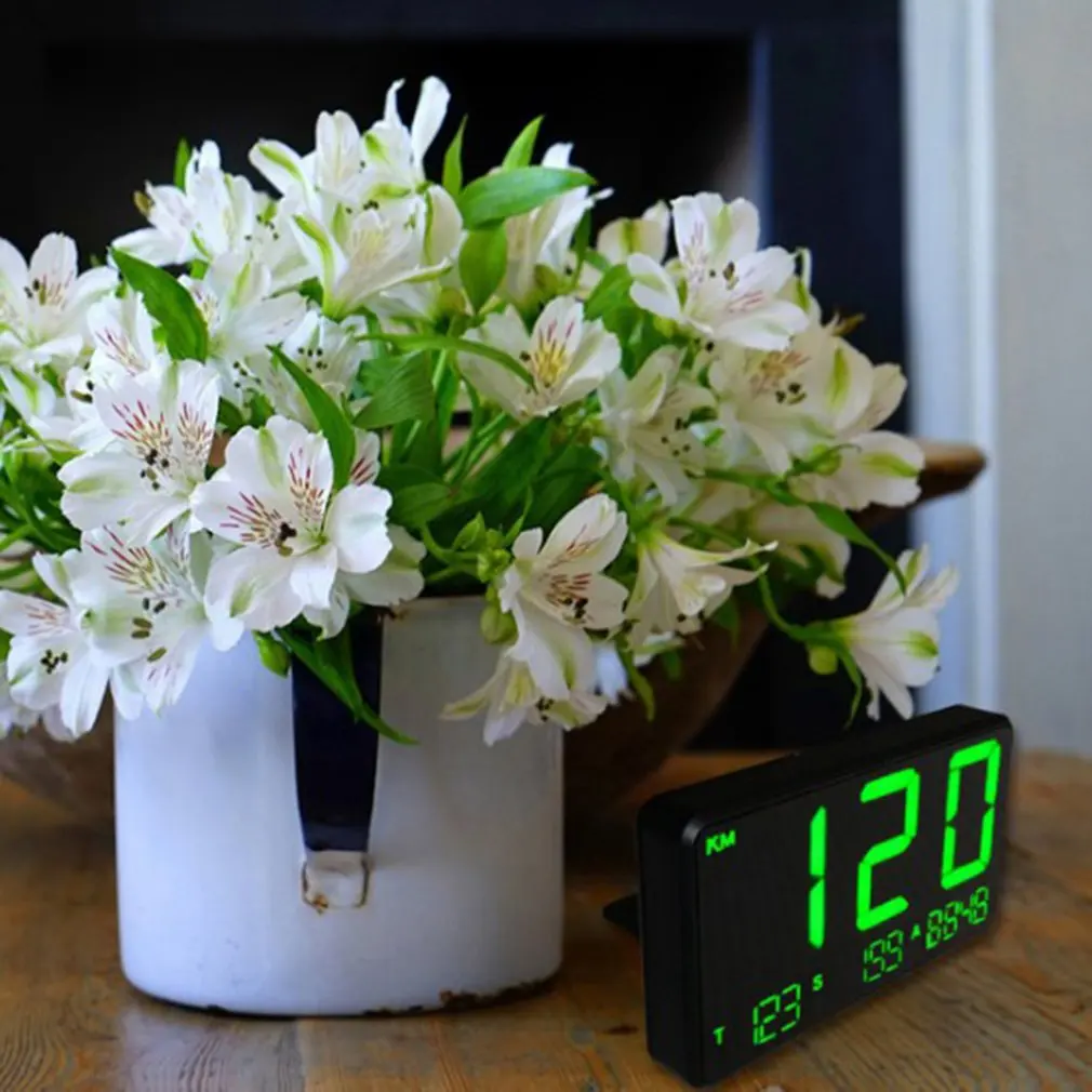 C60 GPS измеритель скорости время вождения Hud Дисплей км/ч для автомобиля велосипеда