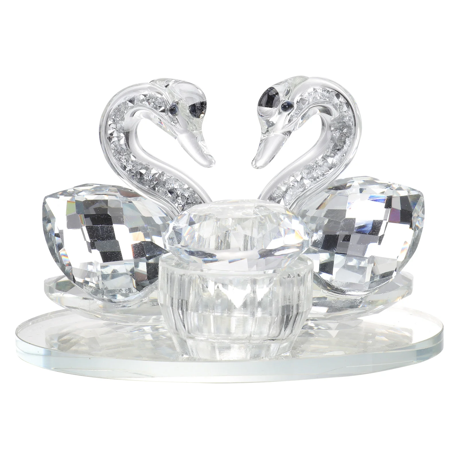 

1PC Nail Art Crystal Cup Swan-shaped Crystal Container Cup Manicure Crystal Cup