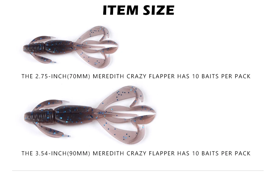MEREDITH Crazy Flapper рыболовные приманки 70 мм 90 мм мягкие приманки рыболовные приманки мягкие силиконовые приманки креветка, австралийский окунь рыболовные снасти