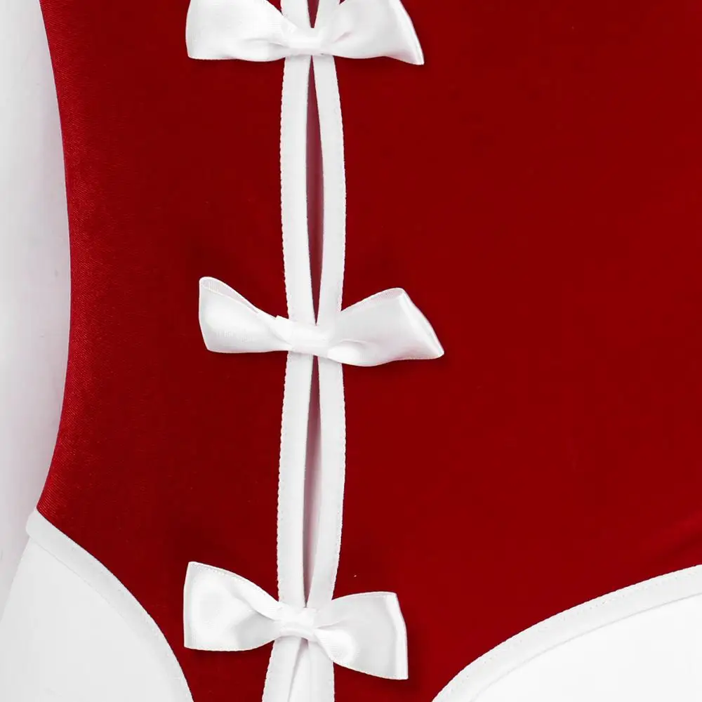 Женское нижнее белье Тедди Рождественский костюм для косплея комбидресс мягкий