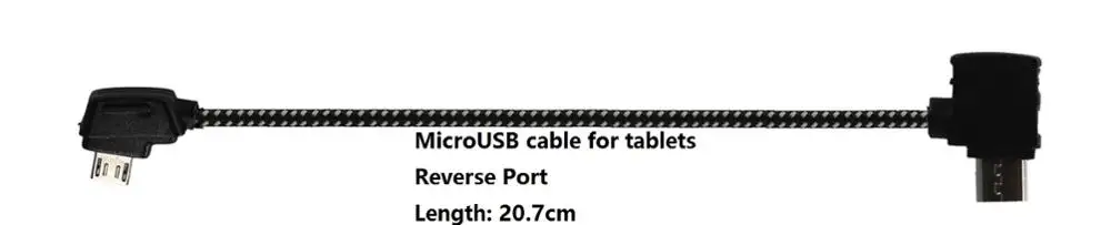 20.7cm Reverse USB Для DJI Mavic Mini Pro Air 2 Pro OTG кабель для передачи данных телефон планшет передача провода Android MicroUSB type-C кабель IOS для DJI управления - Цвет: 20.7cm Reverse USB