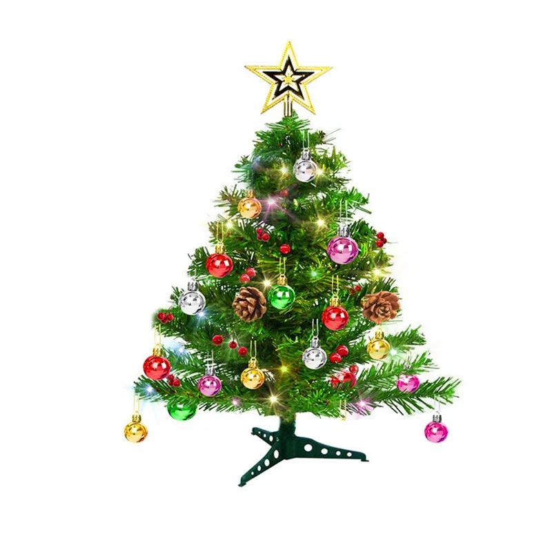 

30cm 45cm 60cm Mini Tabletop Christmas Tree LED Christmas Decoration Gifts Christmas Tree Pendant With Colorful Lights