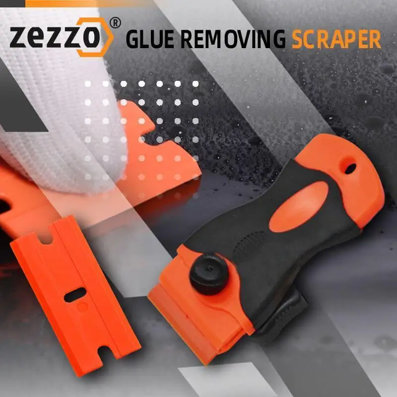 

Zezzo® Glue Removing Scraper With 10 PCS Plastic Blades for Furniture Car Phone LCD Touch Screen Tool Scraper Repair Tool