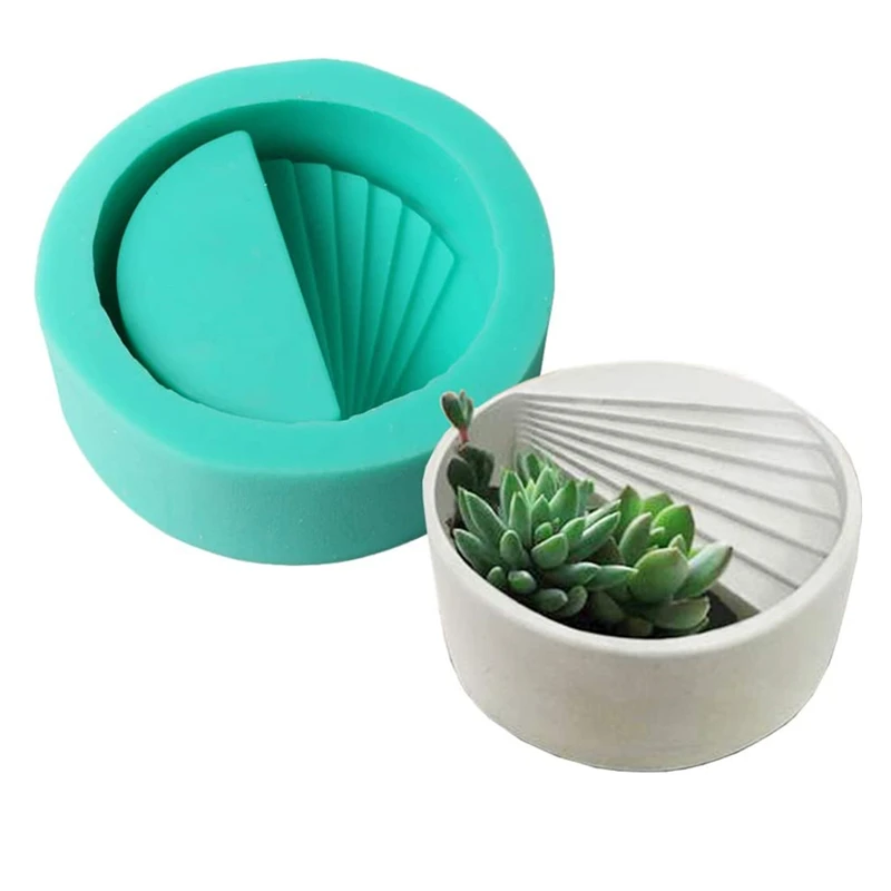 Цемент сочных растений цветочный горшок силиконовая форма садовый бетон