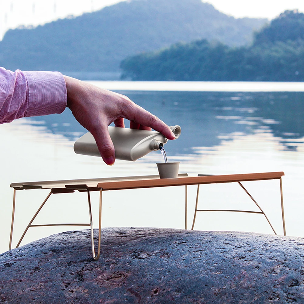 Плоская колба с чашкой и воронкой 260 мл|Столовые приборы для пикника| |