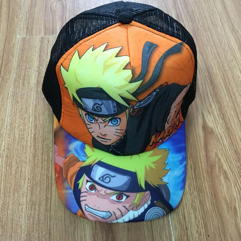 Японское аниме Uchiha Sasuke бейсболка красочная печать удзумаки шляпа|Мужские