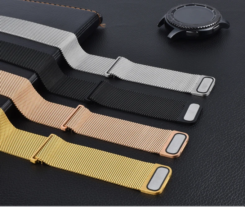 Galaxy watch 46 мм для samsung Galaxy watch Active gear S3 frontier Магнитный 20 мм 22 мм ремешок для часов amazfit ремешок Bip браслет 46 мм