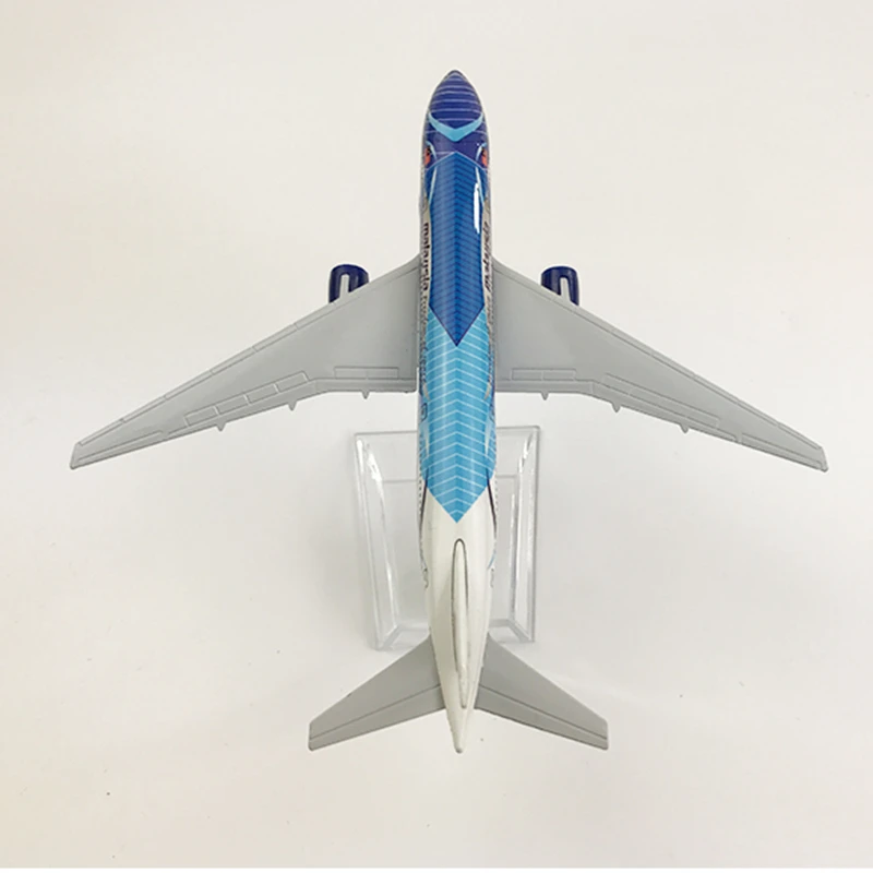 Модель самолета авиакомпании MAS B777 16 см в масштабе 1:400 из легированного металла |