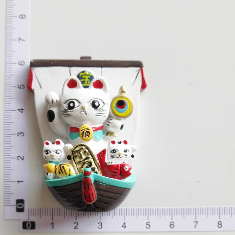 Магниты на холодильник туристический сувенир Япония сокровище корабль Фортуна