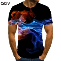 qciv colorful t shirt men flame funny t shirts abstract anime clothes graphics tshirt printed short sleeve hip hop fashion style