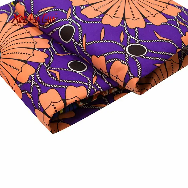 

2020 Fabric African polyester printed floret coat African floor coat wax high quality 6 yards /lot African fabric garment FP6317