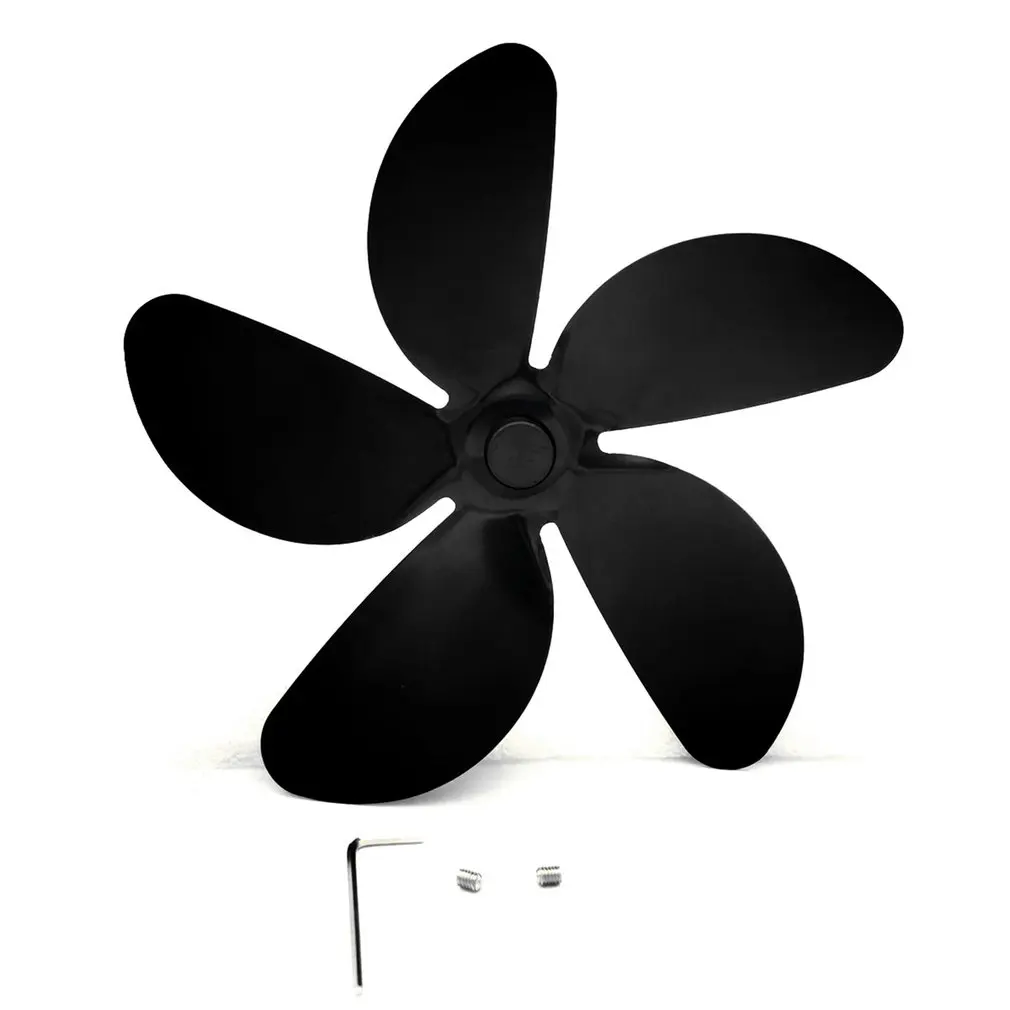 

Fireplace Heater Fan With Five Blades Stove Fan Quiet Home Efficient Heat Distribution Fireplace Accessories
